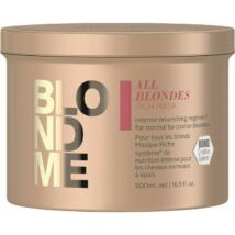 BlondMe Mindenszőke RICH maszk normál és vastagszálú szőke hajra 500 ml