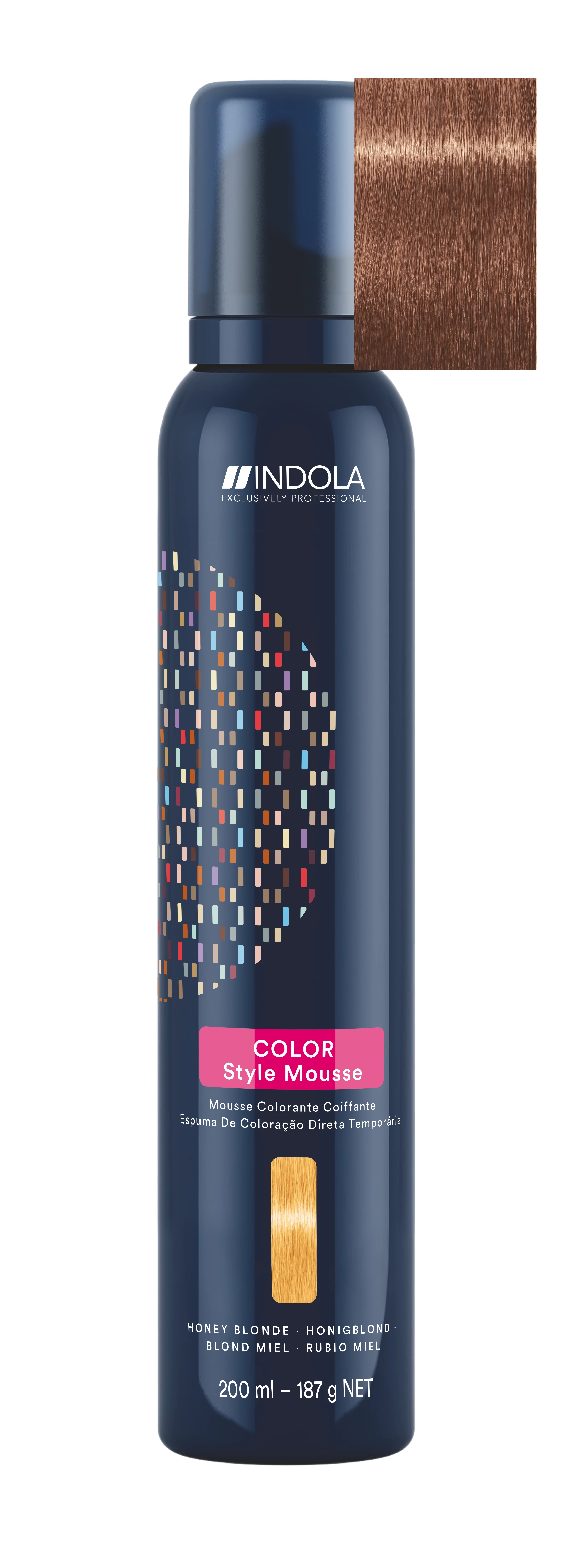 INDOLA Color Style Mousse Hajszínező Hab Középbarna színező hab 200ml